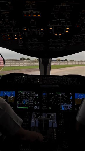 From the flight deck of the Boeing 787-9 Dreamliner — a slightly bumpy but powerful takeoff roll. The runway lights, the hum of the engines, and the smooth rhythm of the controls make this moment something special. Even with a few bumps, the Dreamliner stays rock steady. That’s Boeing engineering at work. ✈️ #B787 #Dreamliner #FlightDeck #Takeoff #PilotView #AvGeek #AviationLovers #Boeing #Planespotting | Aviation Gallery