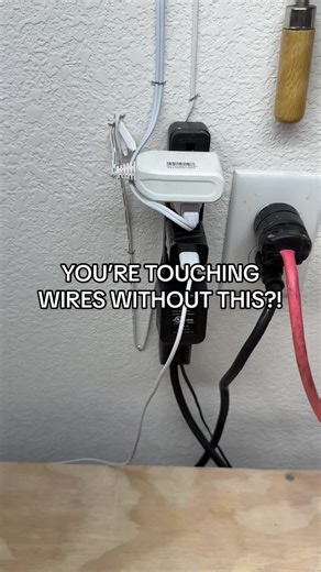 STOP guessing if a wire is live. ⚡️ This little voltage pen detector lights up and beeps the second it senses power — no touching bare wires, no second guessing, no unnecessary risk. Whether you’re changing a light fixture, swapping an outlet, or just trying to figure out which breaker controls what… this tiny tool makes it SO much easier (and safer). Small tool. Big peace of mind. 🙌 #FamilyFixCo #HomeHacks #tooltok #DIYHome #HomeSafety