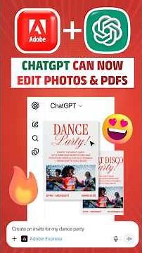 Adobe + ChatGPT: 🔥 New Update — Now ChatGPT Can Edit Photos & PDFs! #chatgpt #adobe #AdobeFirefly