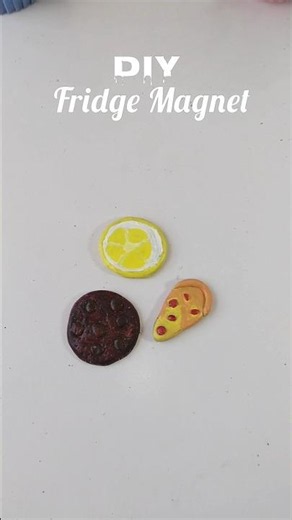 Mini Food Fridge Magnets DIY | Cute Clay Craft Ideas