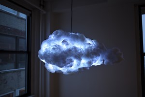 Cloud, An Interactive Speaker and Lamp Combination That Looks Like a Thundercloud