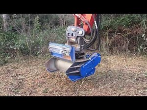 Mini-Forest TFK70 mulcher on Kubota KX057