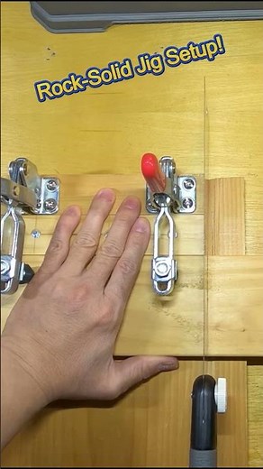 This Jig + Toggle Clamps + Pull Saw = Clean Cuts Every Time! 🔥