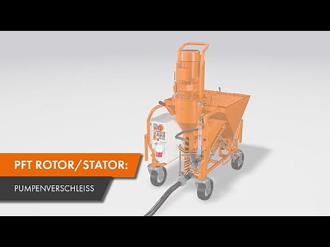 PFT Rotor/Stator: Pumpenverschleiß