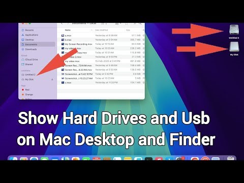 How to Show Hard Drives and Usb on Mac Desktop and Finder 2025