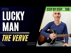 Lucky Man _ The Verve | Tutorial Step by Step + Tablatura
