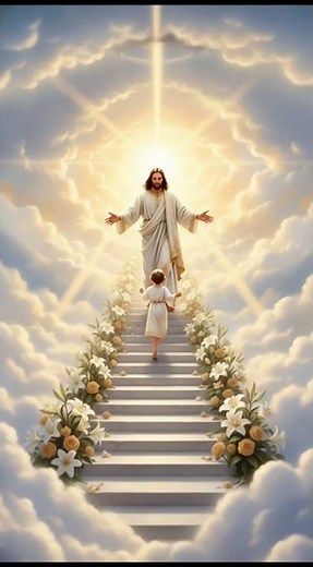 The Little Child Welcomed in Heaven by Jesus🙏❤️