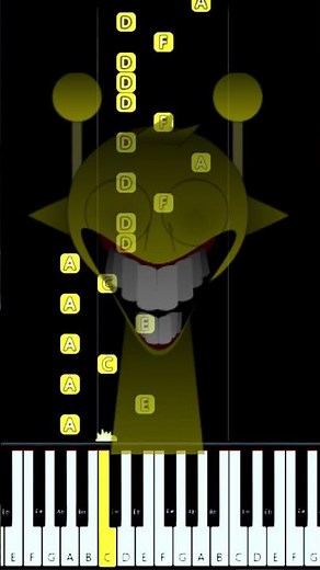 Simon in Phase 12 - Incredibox SPRUNKI - Piano Tutorial