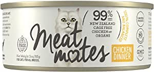 BPA-Free & Gelatin-Free Canned Cat Food, Chicken Dinner 3oz 24 Pack