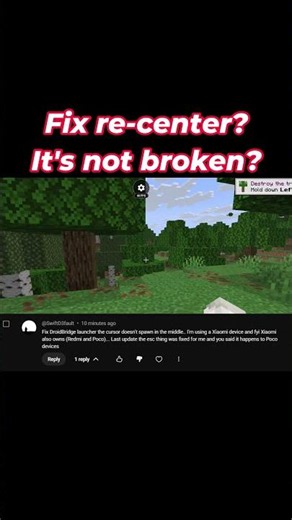 Cursor Not Centering DroidBridge Launcher Is Not Broken