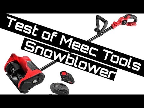 Test of Meec Tools Snowblower - Unboxing, assembly and a first test - Bildilla Magasin