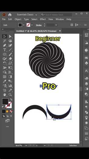 Beginner vs Pro Logo Design in Adobe Illustrator | Simple Trick Explained