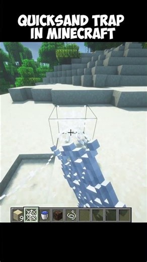 Quicksand trap in Minecraft