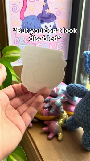 Do I look disabled now?? Sticker in my shop!! #autisticartist #smallbusiness