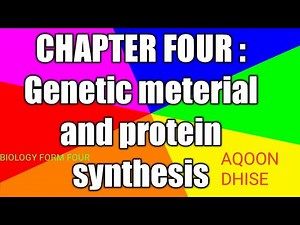 BIOLOGY FORM FOUR | Lesson one | genetic meterial | af soomali