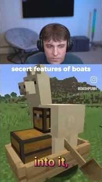 the craziest minecraft boat easter eggs