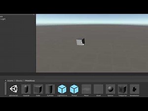 Add a cube to unity scene