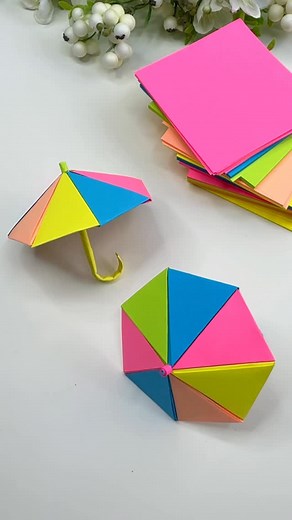DIY Art & Craft | Easy Colorful Paper Umbrella ☂️ | Instagram