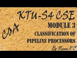Classification of Pipeline Processors