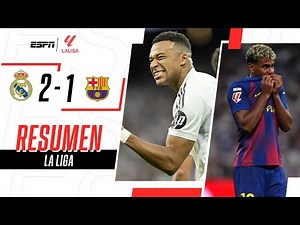 CLÁSICO VIBRANTE: TRIUNFAZO MERENGUE Y UN LAMINE YAMAL APAGADO | Real Madrid 2-1 Barcelona | RESUMEN