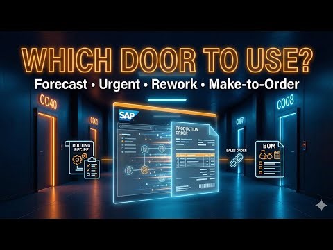 SAP Production Order T-Codes Made Simple (CO40 vs CO01 vs CO07)