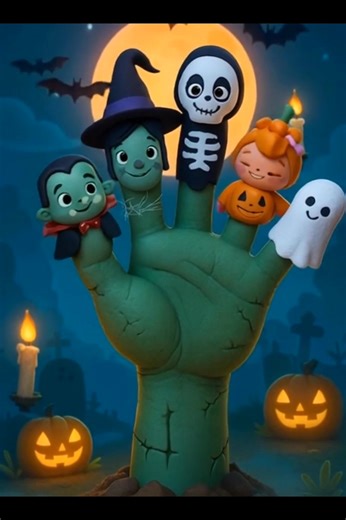 Zombie Finger Family Halloween Party🧟‍♂️ | Spooky Halloween for Kids! Meet the spooky-cute Zombie Finger Family — all dressed up for Halloween! 🎃 Daddy Vampire, Mommy Witch, Brother Skeleton, Sister Pumpkin, and Baby Ghost are ready to dance under the moonlight! Send stars ⭐ to support more fun videos and don’t forget to invite your friends, like, follow, and share for more Halloween fun! #fblifestyle #fbreelsfypシ゚ #fbreelsfypシ゚viralfbreelsfypシ゚viral2025 #fbreelsfypシ゚viralfbreelsfypシ゚viral #fb