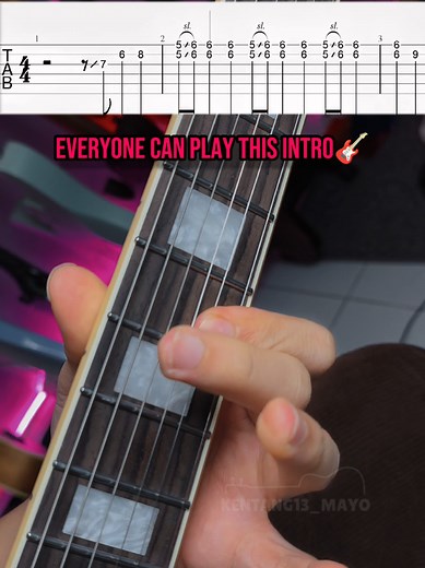 Think this riff is hard? 👀 Almost everyone can play it 🎸 Try this TAB 👇 #guitarlesson #guitartutorial #rocknroll #johnnybgoode