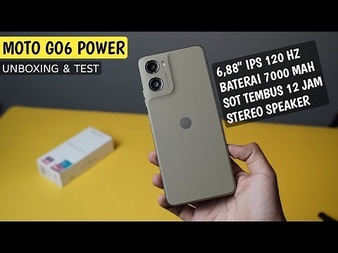 7000 mAh for only 1.3 million Rupiah! Unboxing the Motorola Moto G06 Power - Battery Test & Gaming!