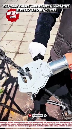 This Tool Twists Wire Perfect innovative Electric Ratchet Cutter