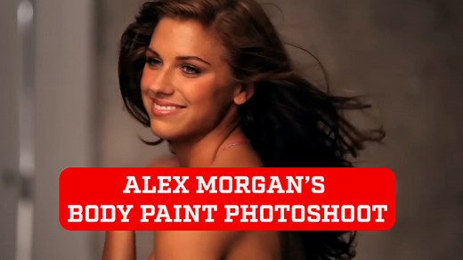 Alex Morgan's naked SI body paint photoshoot - MarcaTV
