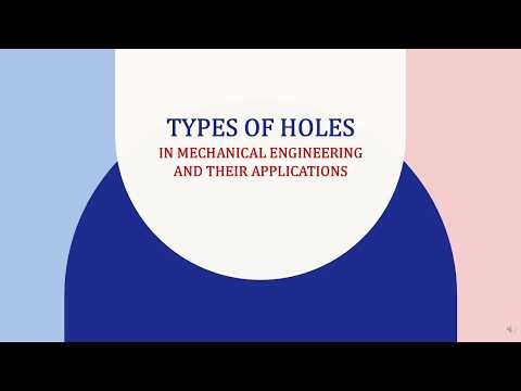 15 Types of Holes in Mechanical Engineering | Complete Explanation with Applications