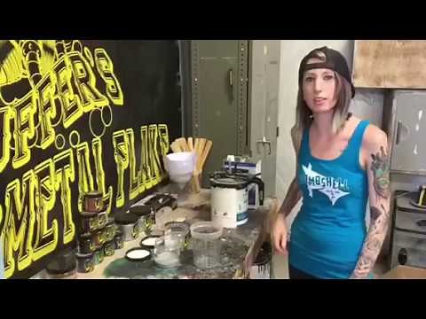 How To: Mixing Metalflake by Paint Huffer Metalflake and Bombshell Deluxe