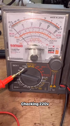 Multitester usage by checking alternating current #electricaltutorial #fypシ゚ #highlights | Electrical Tutorial