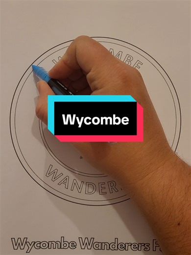 Up next is @Wycombe Wanderers @Wycombe Wanderers Women 💙 Enjoy! #coloring #footballtiktok #efl #wycombewanderers #footballfans