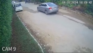 CCTV Footage of Karsaz Accident 😱 A. This video, more than the initial one, shows just how fast the Land Cruiser was travelling B. The brake lights don’t appear to turn on at any point C. The SUV doesn’t even slow down at the point of impact Hard to make definitive assessments with videos like this, but on the surface this was criminally callous driving. Video via @NKMalazai on Twitter | Cars' Enthusiasts-Pakistan