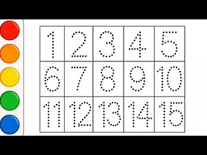 Number Tracing 1 to 15 for Kids | Learn to Count Numbers 123 | Counting and Writing for Preschool