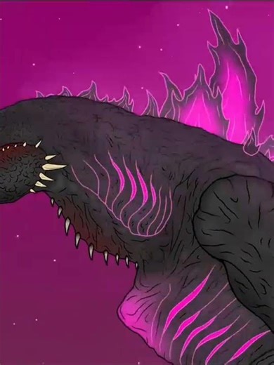 SHIN ZILLA JR VS SPACE ZILLA PT4💀🔥 #viral #godzilla #edit #kaiju #naoflopa #animation #zilla #shorts