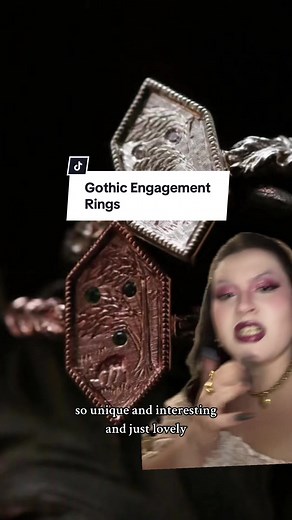 Unique Gothic Engagement Rings for a Dark Fantasy Wedding