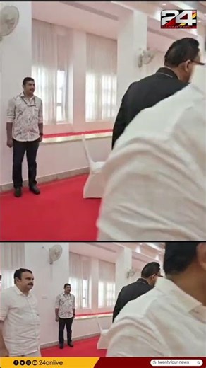 മുഖ്യമന്ത്രി വി ഡി സതീശനും മന്ത്രിമാരും ഗവർണറുടെ ചായസത്കാരത്തിനായി ലോക്ഭവനിൽ