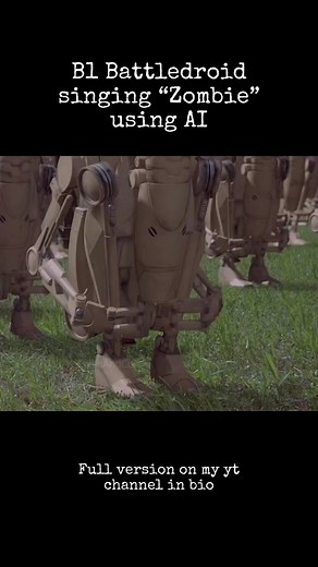 AI cover of the Bad Wolf version of Zombie, originally by The Cranberries, set to droid battles from Episode 1 and 2. #ai #aivoice #starwars #songcover #clonewars Voice model by Akitai on discord