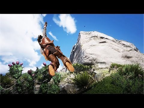 Red Dead Redemption 2 Falling Off Cliffs - Mountain Ragdolls