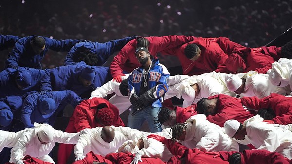 Kendrick Lamar raps ‘Not Like Us’ in Super Bowl halftime show