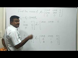 INVERSE OF MATRIX CONTAINING TRIGONOMETRIC ELEMENTS