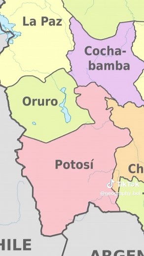Mapas y geografía de los departamentos de Bolivia 🇧🇴