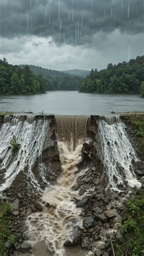 Laurel Run Dam Failure Simulation— USA, 1977｜Extreme Rainfall＋Overtop｜4K