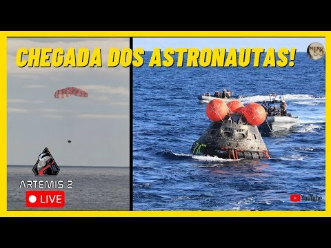 ARTEMIS II: Chegada dos Astronautas a Terra e pouso no Oceano!