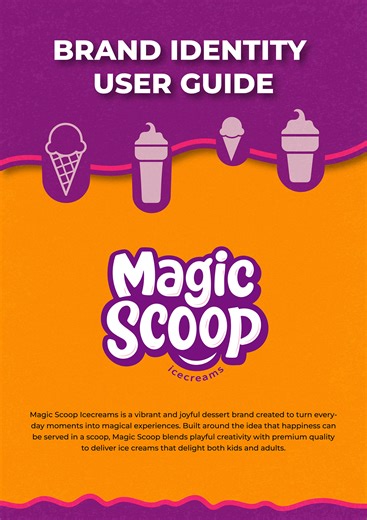 MagicScoop — Complete Ice Cream Visual Identity System - Amr khalil