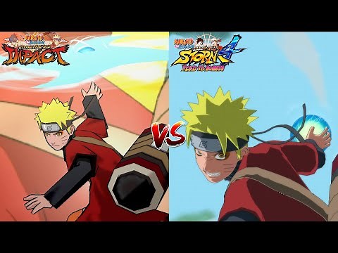 Naruto Ultimate Ninja Impact VS Naruto Storm 4-All Characters Ultimate Jutsu Comparison