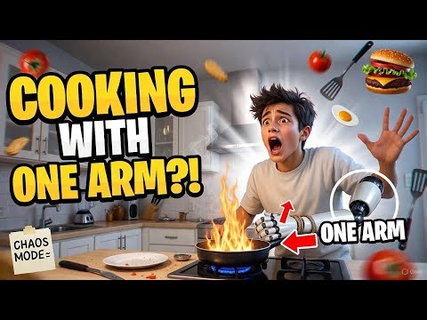 Can I Survive Cooking With ONE ARM?! 😱 | One-Ared Cook Gameplay
