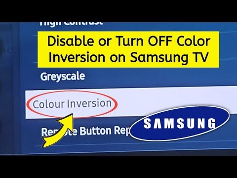 How to Disable or Turn OFF Color Inversion on Samsung TV